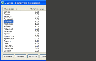 Q_Areas 3.000, 4.000 и 4.100 - Площади помещений - Автокад 2010-2022.2