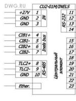 CU2-01M Центральный модуль системы Inels  "умный дом" для схем Э31