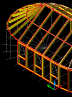 3D-модель зимнего сада из алюминиевого профиля1