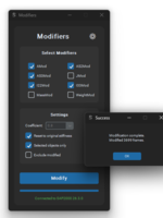 SAP2000. Изменение модификаторов свойств стержней.1