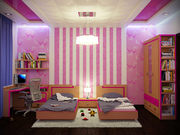 Aro baby's room in the night,(city ​​Yerevan).